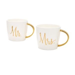 Mr. & Mrs. Gold Mug Set